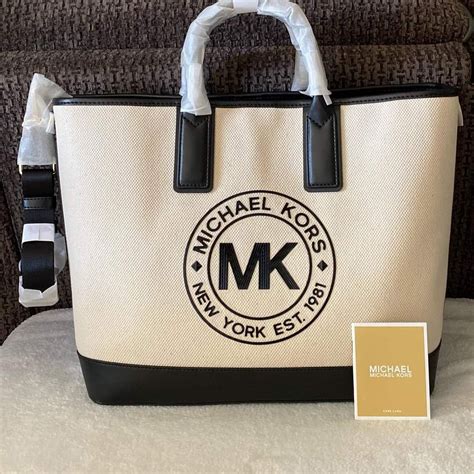 michael kors fulton sport large cotton tote bag|mk fulton.